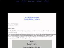 Tablet Screenshot of ezeebiz.info